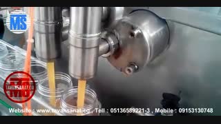 پرکن خطی 2 نازل ظروف عسل شیشه جار
