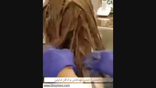 آموزش رنگ کردن مو با تکنیک امبره