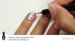 دیزاین ناخن هندوانه 1 ( ایده شب یلدا )