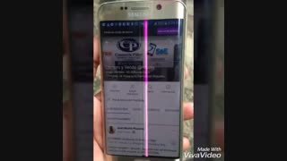 مشکل گسترده خط صورتی صفحه نمایش امولد گلکسی اس 6 edge سامسونگ