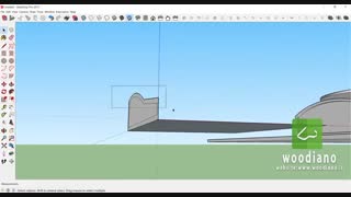 طراحی ترازو در اسکچاپ (مرور ابزار circle و push/pull)