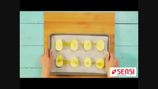 فیلم آموزشی تهیه لقمه های سیب زمینی و سالمون