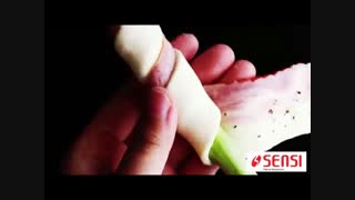 فیلم آموزشی تهیه مارچوبه در لایه ای از ژامبون و خمیر