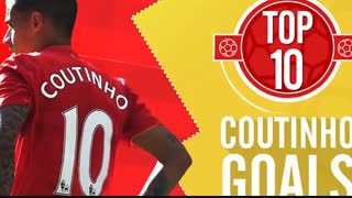 10 گل برتر کوتینیو با لیورپول