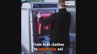 دستگاهی بسیار کارآمد برای بوتیک‌های بزرگ و هتل‌ها برای مرتب کردن لباس‌ها