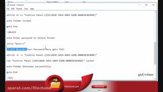 پنهان کردن فایل یا فولدر به صورت مخفی