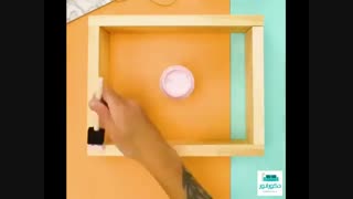 ساخت قاب تزئینی برای گلدان ها