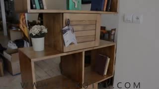 کتابخانه چوبی روناک شیک و تک