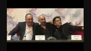 حواشی حضور حمید فرخ نژاد و جواد عزتی در نشست فیلم لاتاری