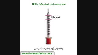 چگونه انسولین خود را تزریق نمایید