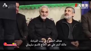 واکنش سرلشکر سلیمانی به شعار مردم که وی را مالک اشتر خطاب کردند