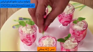 آموزش تهیه دسر ژله بستنی
