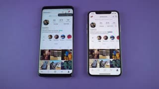 تست سرعت سامسونگ گلکسی اس 9 پلاس و آیفون 10