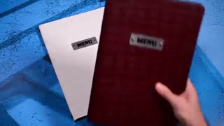 جلد منو رستوران مدل اتیکت نگارخانه