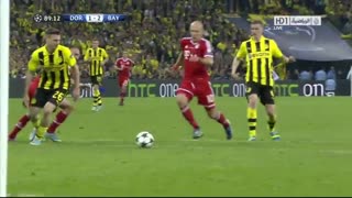 گل آرین روبن به دورتموند در فینال لیگ قهرمانان اروپا 2013