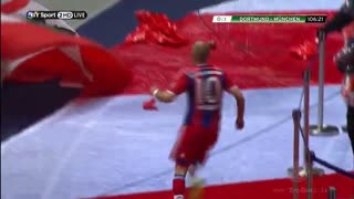 گل آرین روبن به دورتموند فینال جام حذفی آلمان 2014