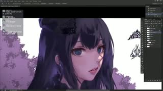 "Speed Painting -  비오는 날 소녀 (오리지널"Digital paint2