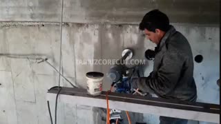 کرگیری جهت عبور لوله های تاسیسات مکانیکی