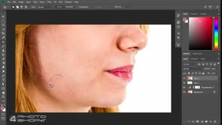 روتوش صورت در فتوشاپ آموزش فارسی
