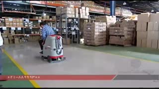 ماشین زمین شوی - اسکرابر باراننده- کف شور سرنشین دار - نظافت انبار