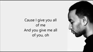 آهنگ All of me از اسطوره ی موسیقی John Legend ‍~ پیشنهادی