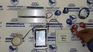 قفل الکترونیکی کمربندی کارتی و رمزی درب های شیشه ای