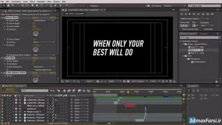 صفر تا صد آموزش افترافکت :  اعمال افکت روی متن افترافکت After Effects