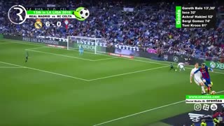 خلاصه بازی رئال مادرید و سلتا ویگو در هفته 13 لالیگا HD