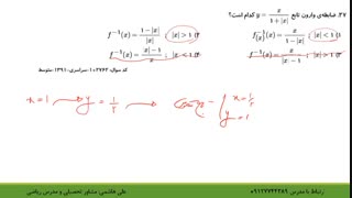 حل جامع سوالات تابع در کنکور از علی هاشمی