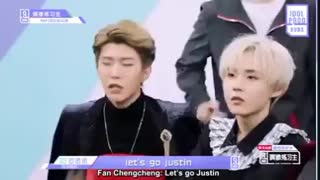 اجرای اهنگ papillon از جکسون وانگ توسط کارموز های idol producer