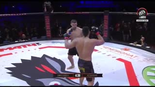 مسابقه  امیر علی اکبری vs دنیس اسمولدارف || Amir aliakbari vs DENIS SMOLDAREV ACB 2018 Full match (HD)