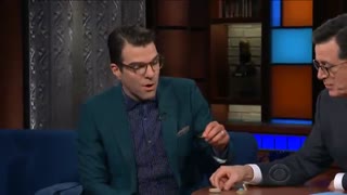 حضور Zachary Quinto در برنامه Stephen Colbert