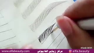 هاشور ابرو به روش میکروبلیدینگ