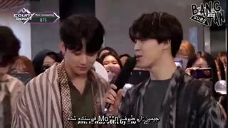 مینی فن میتینگ دیروز BTS در M Countdown - [ با زیرنویس فارسی چسبیده ]