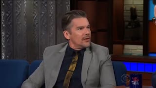 حضور  Ethan Hawke در برنامه  Stephen Colbert