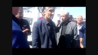 حضور دکتر جلیلی به همراه شهردار محترم و بخشدار محترم در میدان تره بار عجب شیر