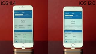 تست سرعت iOS 11 مقابل iOS 12 در آیفون 6 و آیفون مینی 2