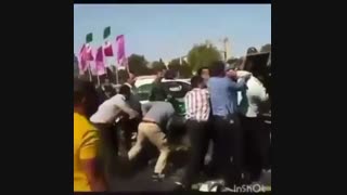 دستگیری یکی از اختلاس گران اقتصادی توسط مامورین شهرداری و انتظامی