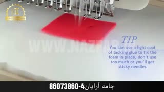 آموزش گلدوزی با فوم- سه بعدی