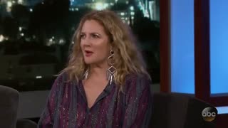 حضور Drew Barrymore در برنامه Jimmy Kimmel