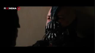 سکانس نبرد پایانی بتمن و بین در فیلم شوالیه تاریکی برمی‌خیزد