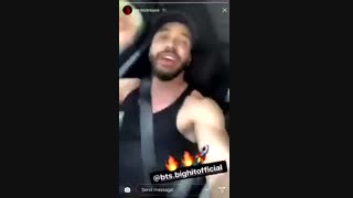 استوری خواننده اسپانیای با اهنگ BTS