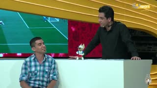 شوخی منشوری انصاریان و مجید یاسر در برنامه زنده ایواسپرت