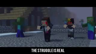 "The Struggle" - A Minecraft Original Music Video ♫