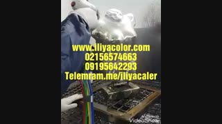 اولین تولیدکننده دستگاه مخمل پاش02156574663ایلیاکالر