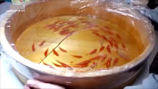 نقاشی سهبعدی ماهی قرمز