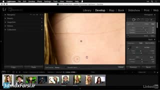 آموزش کامل روتوش لکه های صورت با فتوشاپ + لایت روم Lightroom remove acne