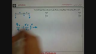 مثال ۱-صفر شدن نیروی وارد بر بار سوم