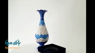 گلدان میناکاری جعبه دار