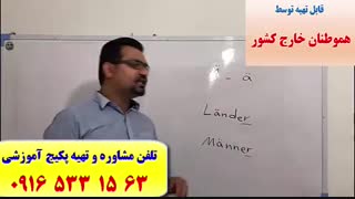 آموزش زبان آلمانی در اهواز-استاد 10 زبانه (استاد علی کیانپور)-از الفبا تا B1 فقط 30 جلسه-100% تضمینی